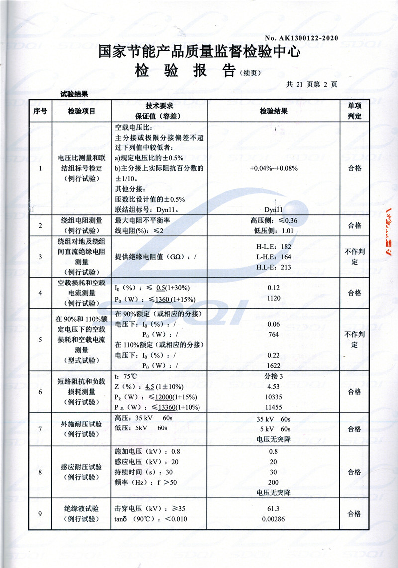 高低压试验报告-S11-1250岳池岳池岳池油浸式变压器-2.jpg